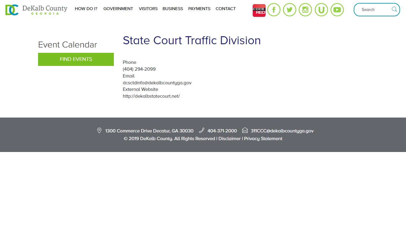 State Court Traffic Division | DeKalb County GA